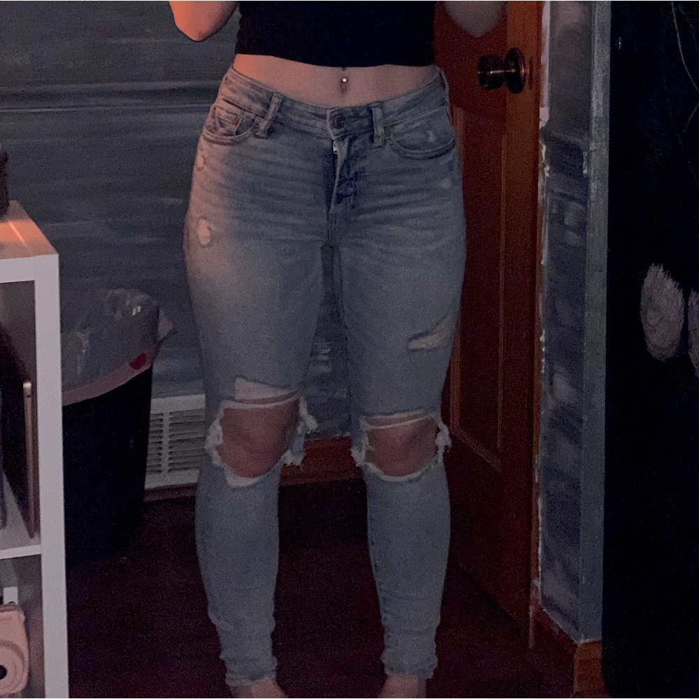 American Eagle Ripped Skinny Jeans